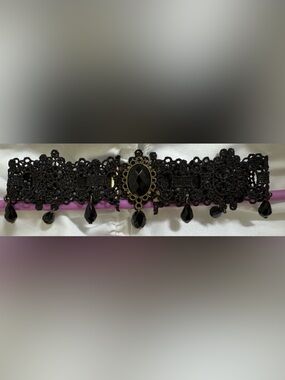 Handmade Black Lace Gothic Choker